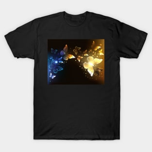 Contrasting Night Butterflies T-Shirt